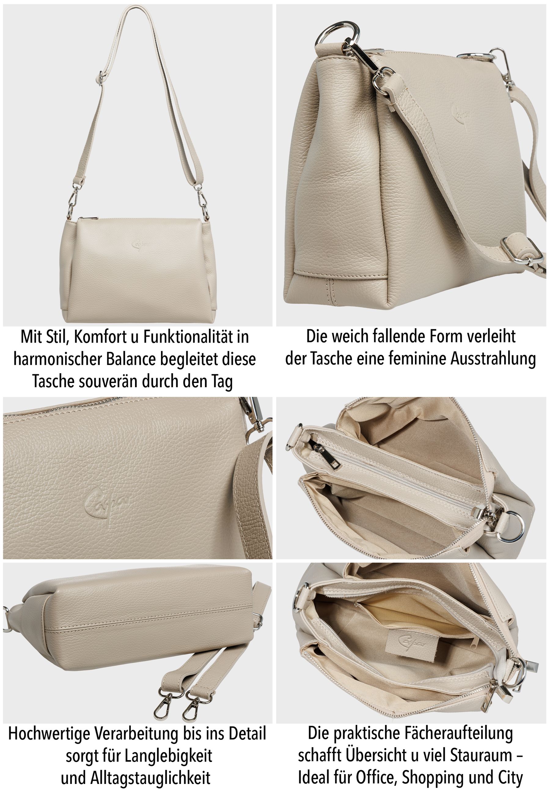 caspar-crossbody-no-859-damen-umh-ngetasche-echtleder image 5