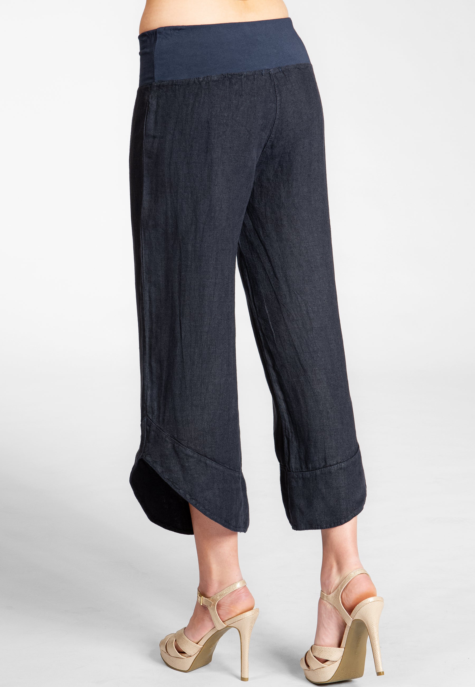 caspar-leinenhose-no-052-3-4-capri-sommerhose image 7