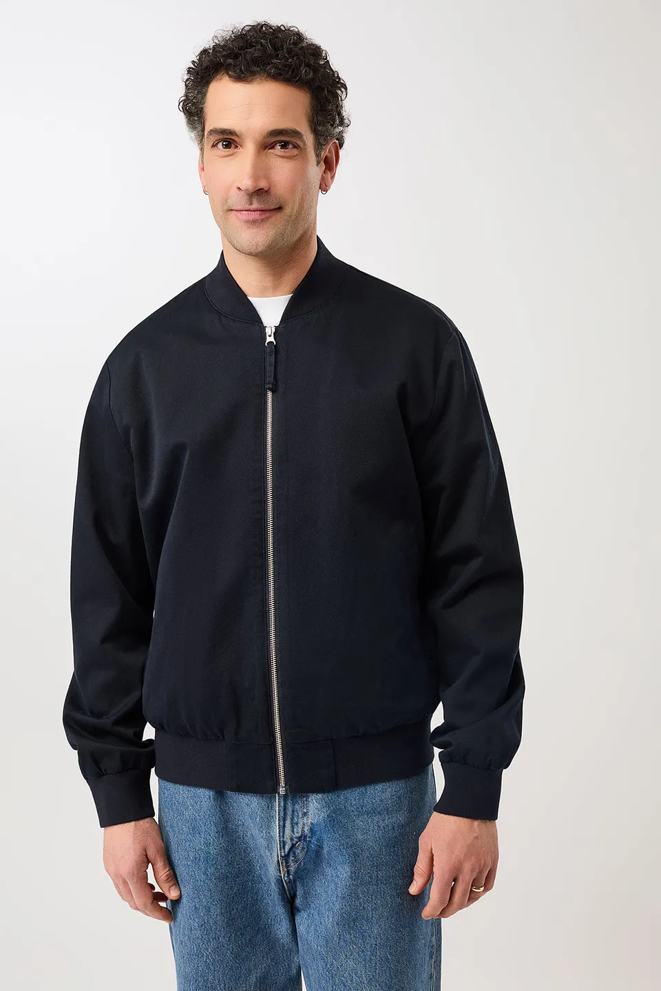 langerchen-bomberjacke-mit-rippenbund-aus-bio-baumwolle-navy image 1