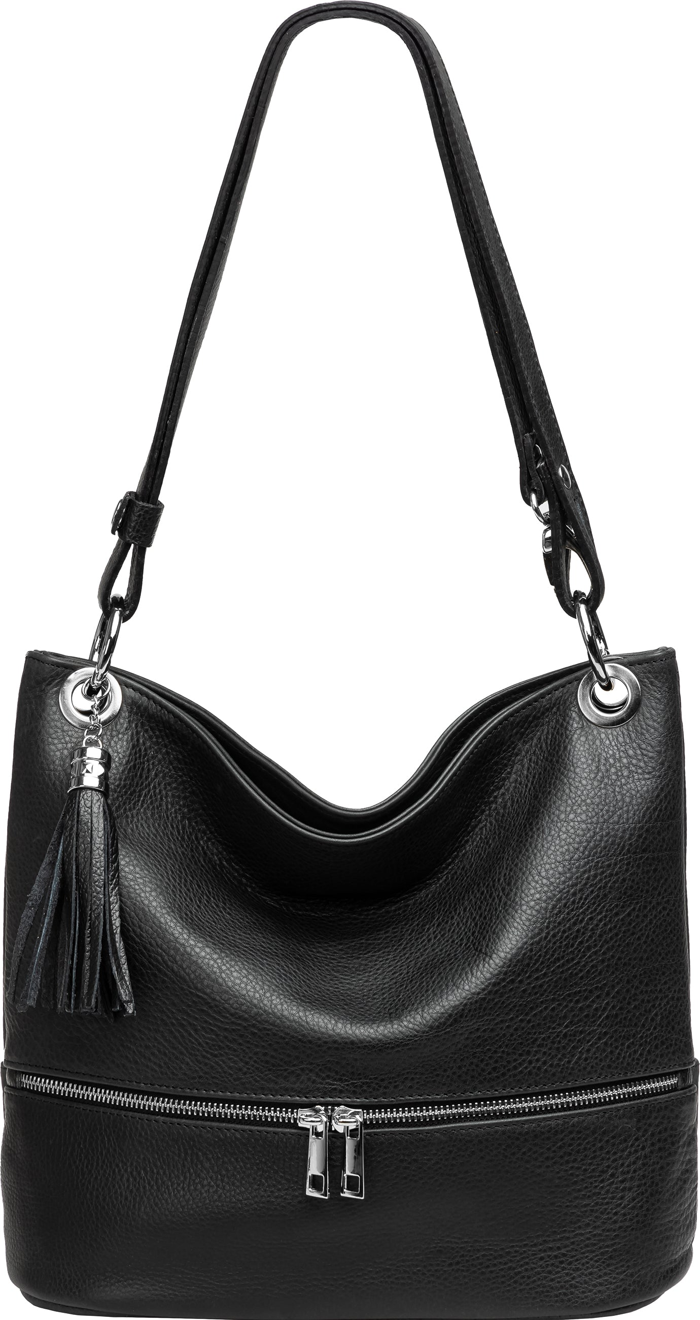 caspar-shoulder-no-809-2-in-1-leder-schulter-und-umh-ngetasche-damen image 1