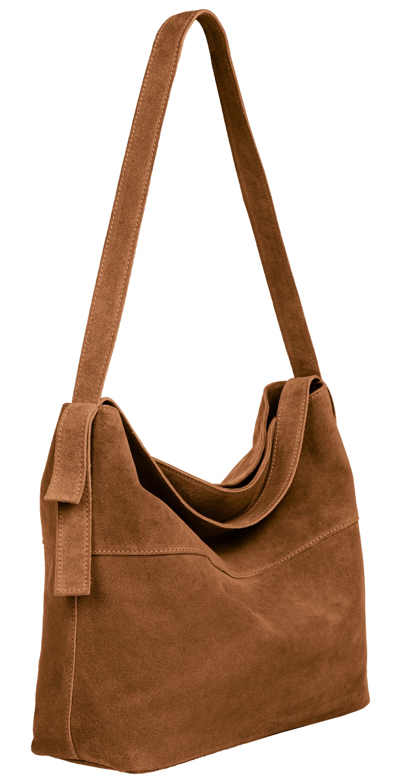 caspar-hobo-no-816-damen-schultertasche-wildleder-vintage image 2