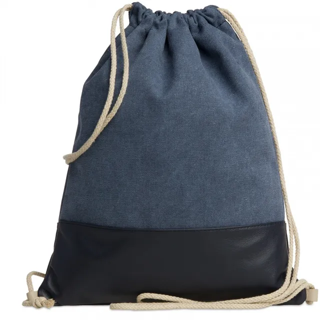 caspar-gym-bag-no-714-retro-turnbeutel-aus-canvas-und-nappa-leder image 1