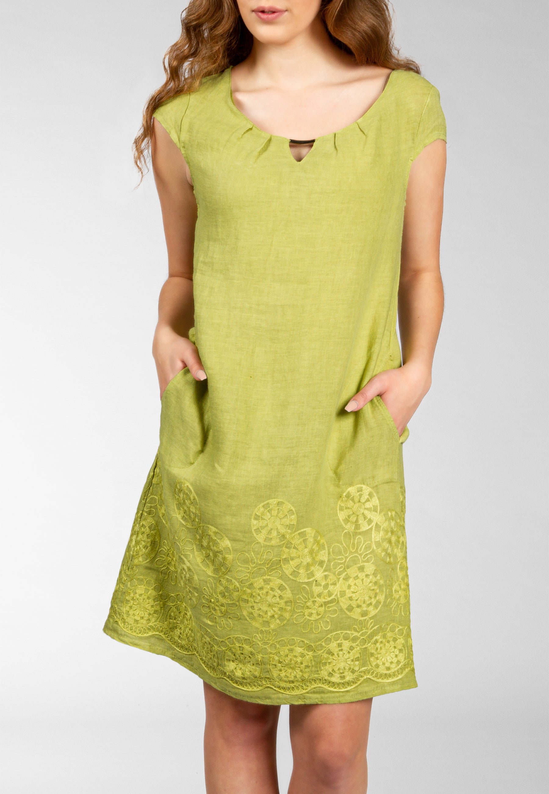 caspar-leinenkleid-no-032-damen-sommerkleid-aus-italienischem-leinen image 3