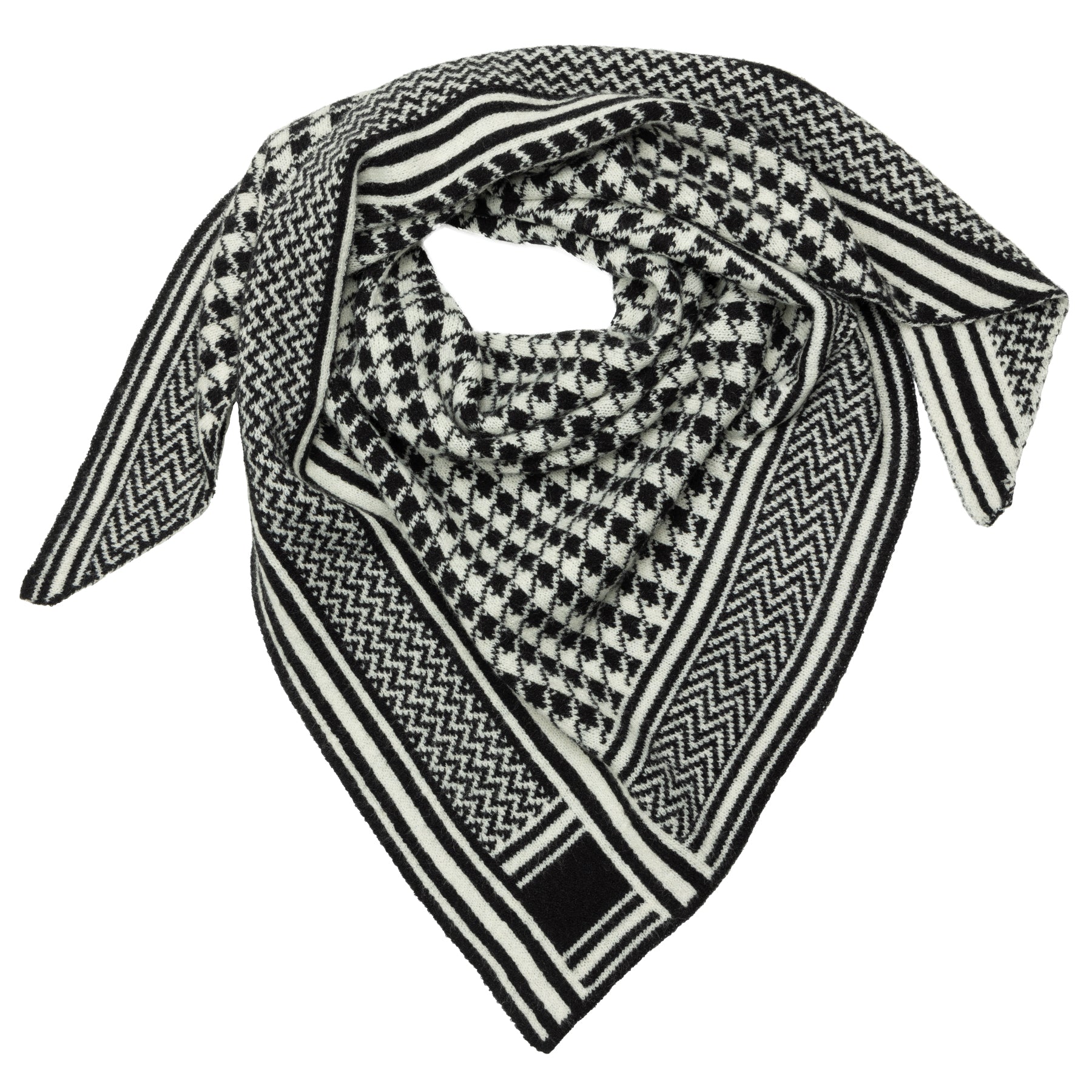 caspar-schal-no-512-xxl-dreieckstuch-mit-hahnentritt-muster image 1