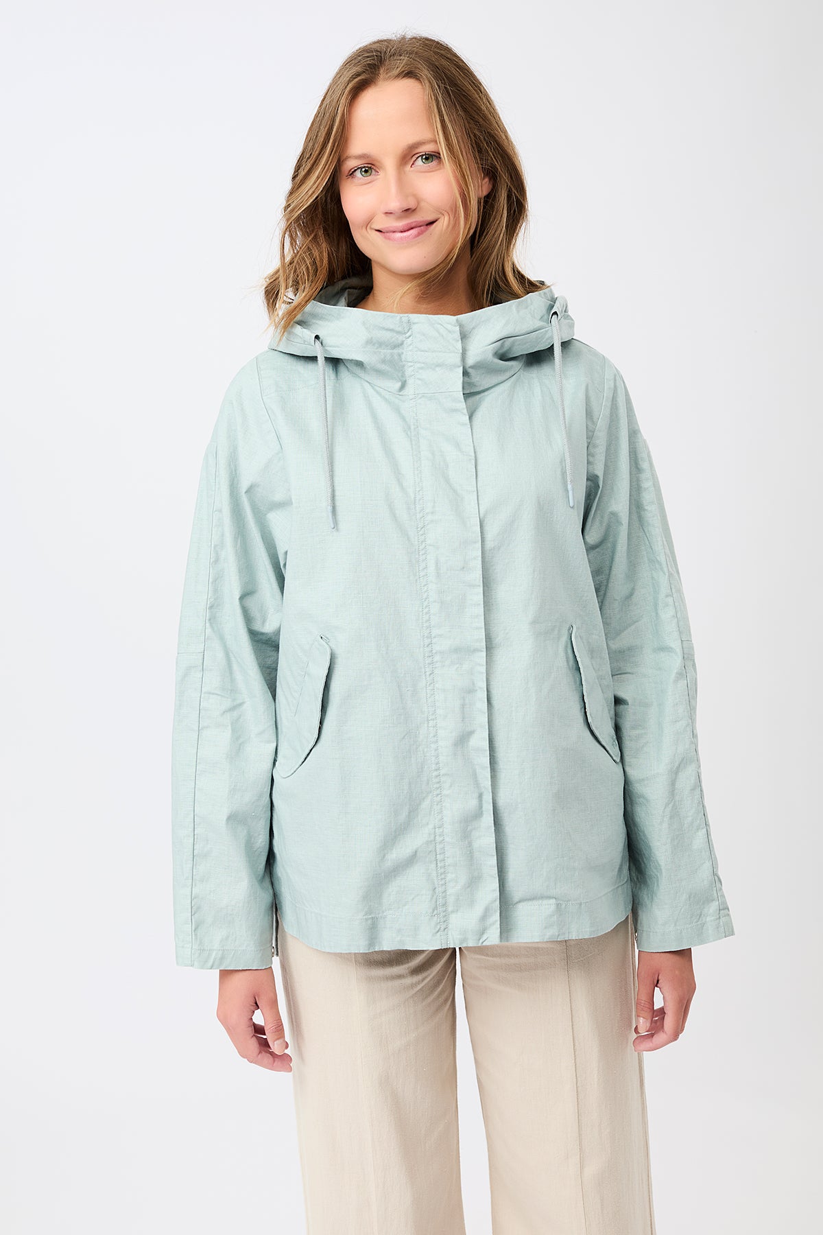 langerchen-outdoorjacke-aus-beschichtetem-leinen-flow image 1