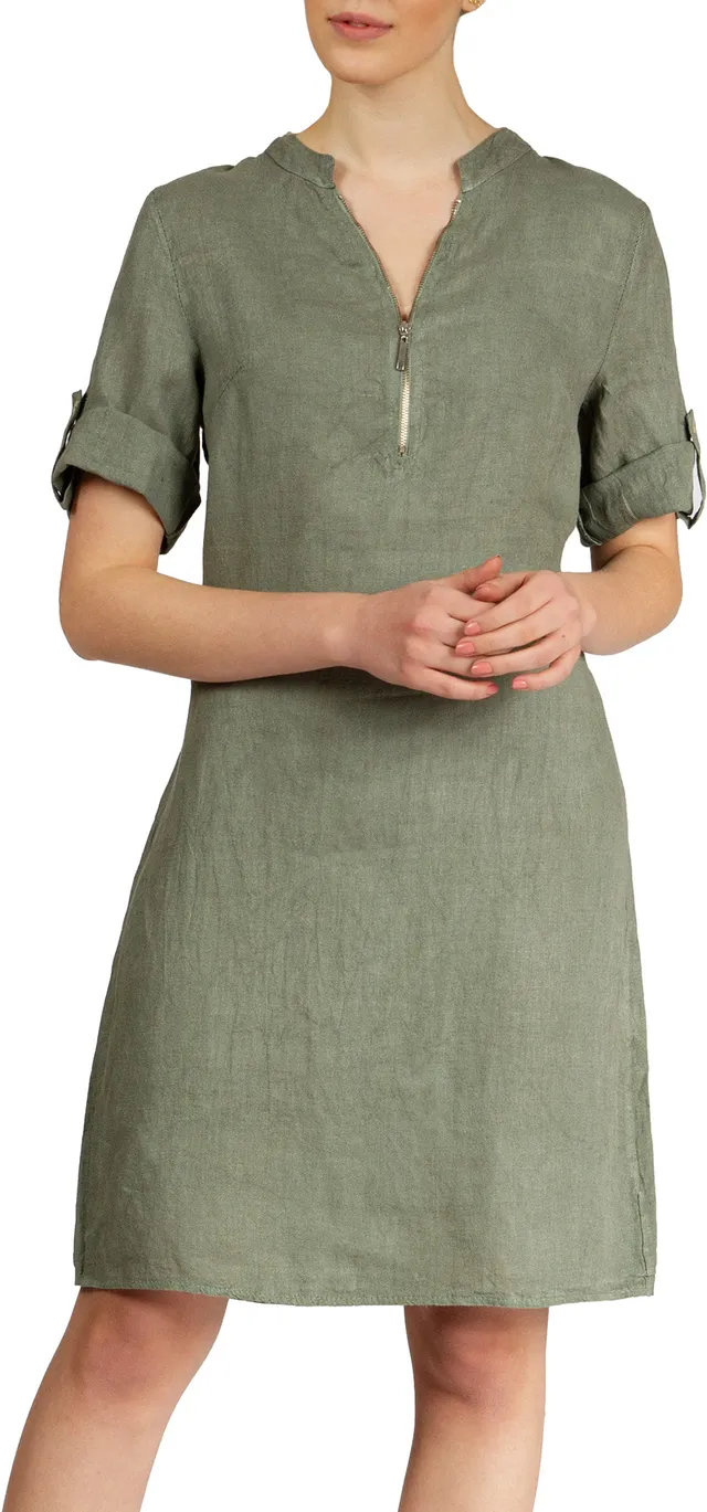 caspar-leinenkleid-no-037-sommerkleid-a-linie-100-leinen image 1