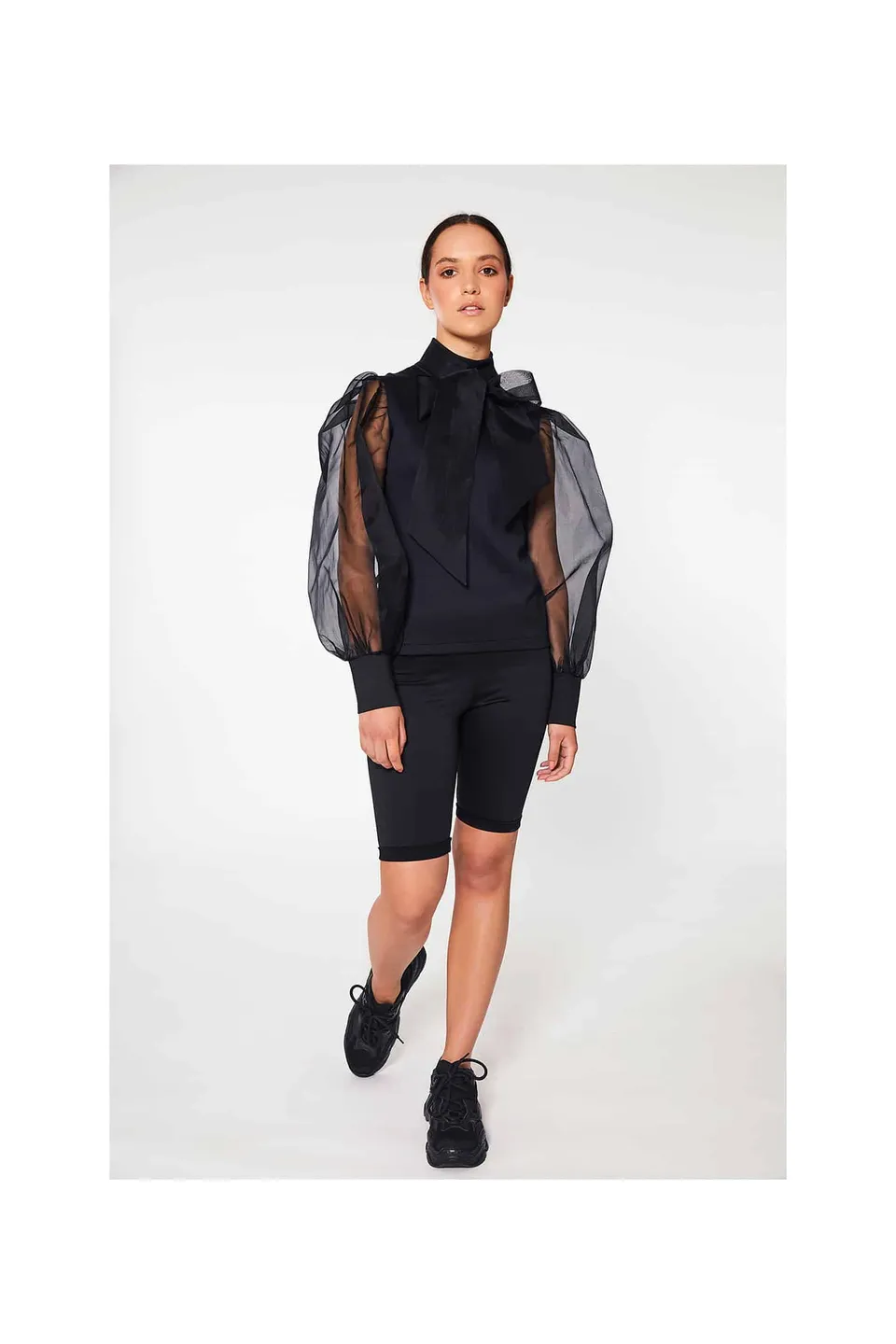 bolot-bluse-ingrid-black-klassische-schleifenbluse-schwarz image 1