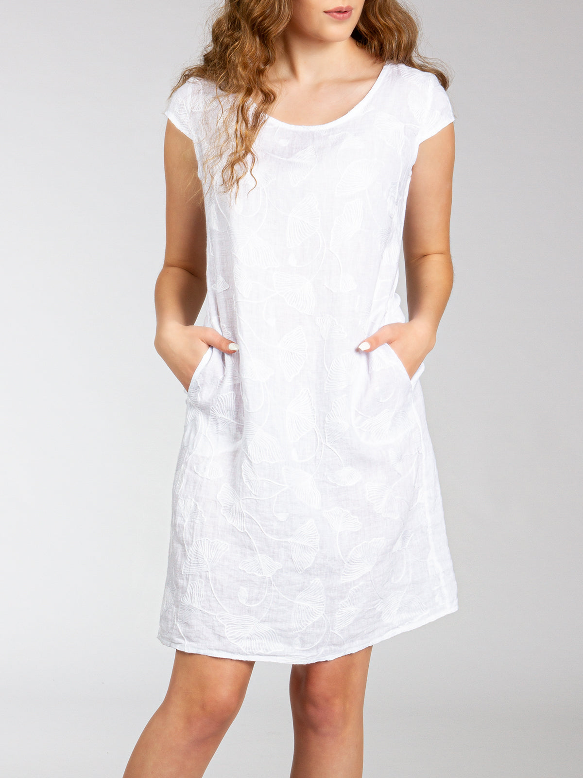 caspar-leinenkleid-no-031-damen-sommerkleid-aus-100-leinen-knielang image 8