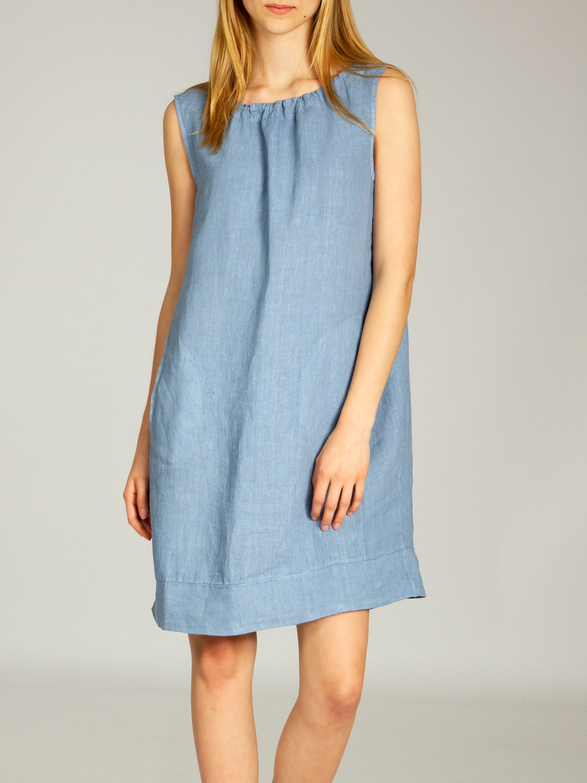 caspar-leinenkleid-no-017-damen-sommerkleid-aus-100-leinen-knielang image 3