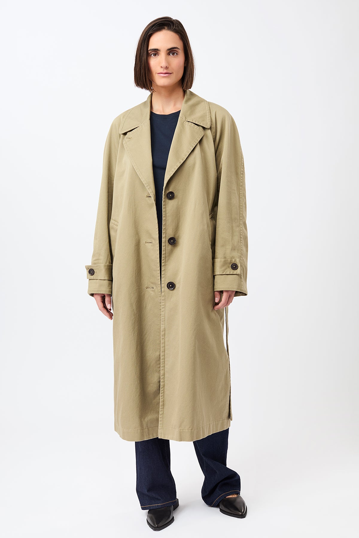 langerchen-breeze-klassischer-trenchcoat-aus-bio-baumwolle-langer-mantel image 2