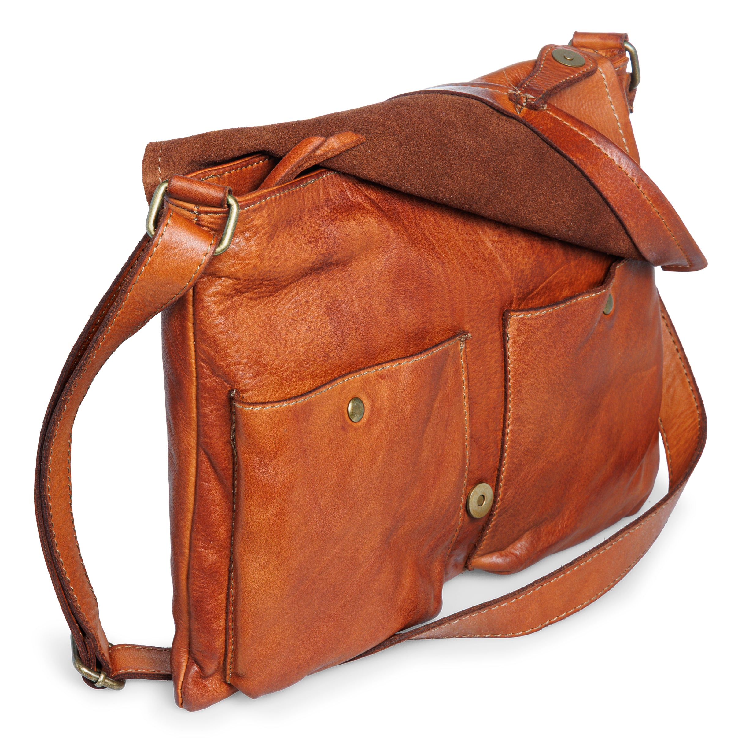 caspar-no-819-vintage-messenger-bag-echtleder-crossbody-made-in-italy image 4