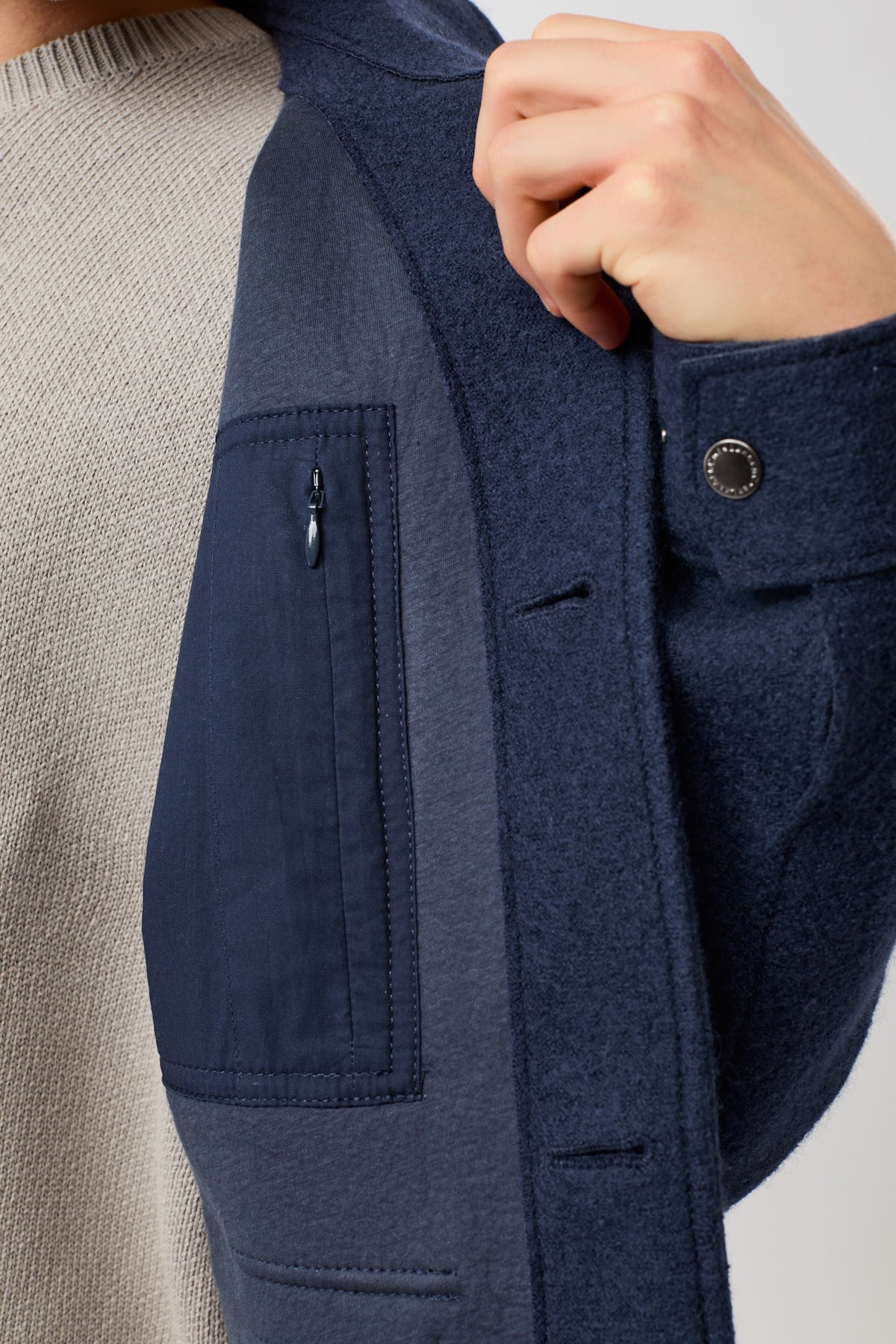 langerchen-field-jacket-aus-techno-felt-steel-blue image 7