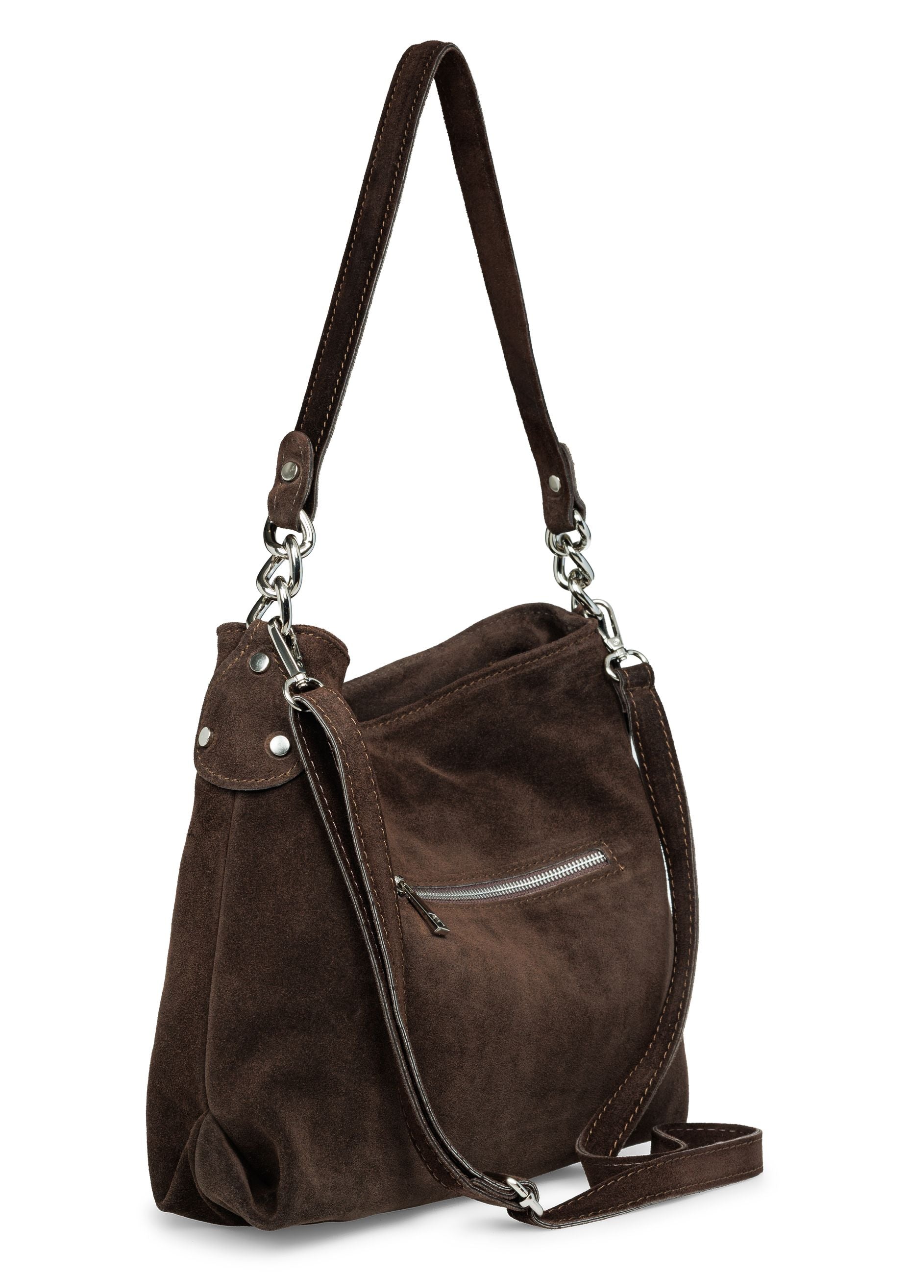 caspar-no-864-wildleder-handtasche-damen-umh-ngetasche-made-in-italy image 8