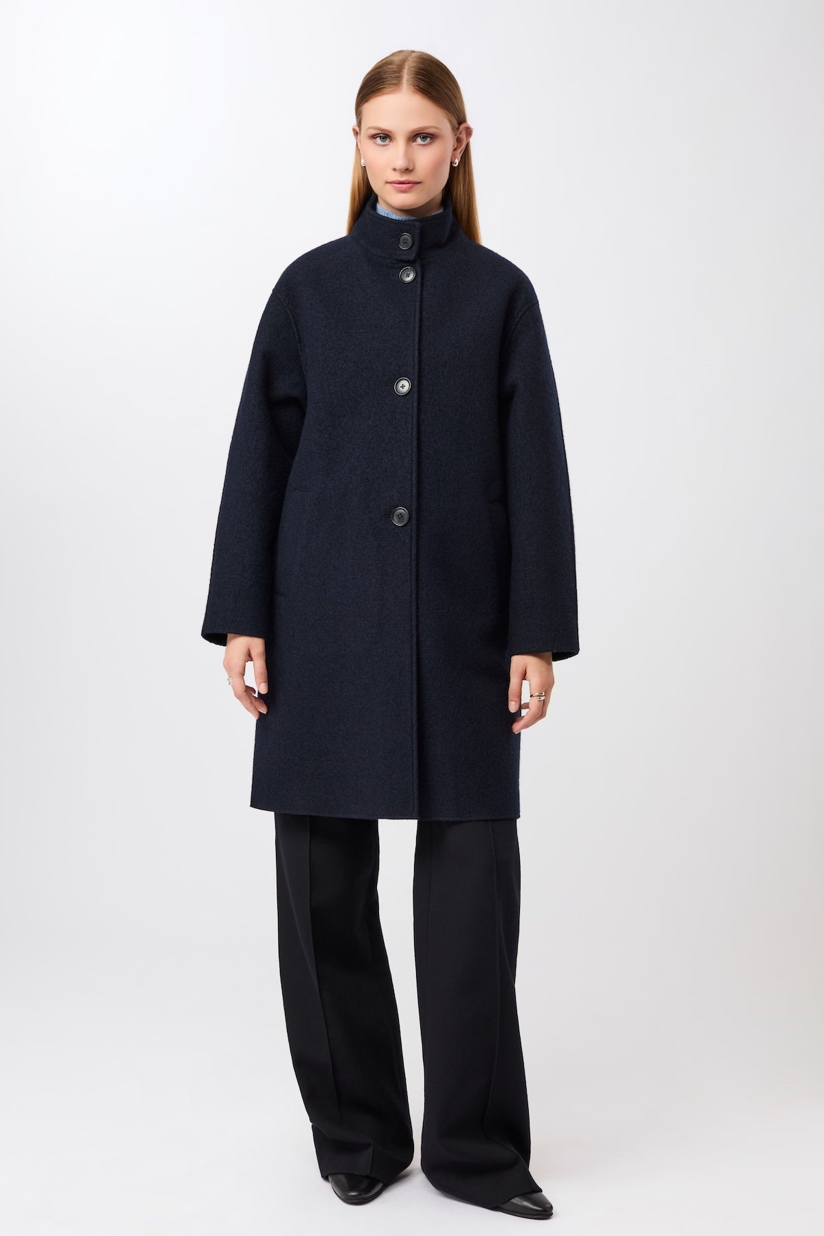 langerchen-kurzer-mantel-aus-walk-mit-membran-navy image 1